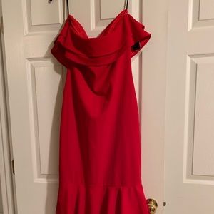 Lulus Ruffled Strapless Dress